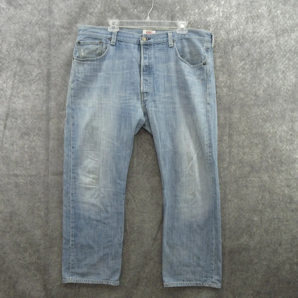 Levi's 501 Men's Straight Jeans 40x28 Blue Denim 100% Cotton Mexico 2009
